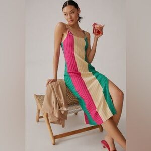 PQ PIPER SLIT COVER-UP MIDI DRESS